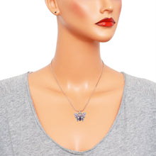 Load image into Gallery viewer, Butterfly Pendant Necklace - Purple