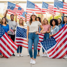Load image into Gallery viewer, USA Flag Embroidered Baseball Cap - White